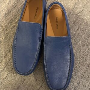 Capri's Shoes Blue Loafers